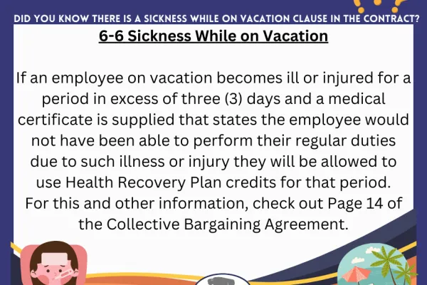 DYK SICKNESS ON VACATION