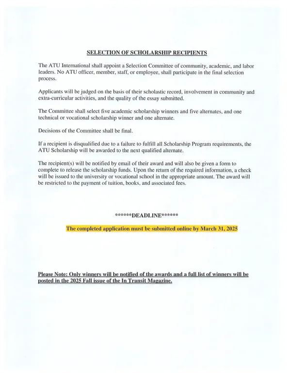 ATU international scholarship details 3