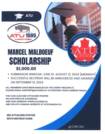 Marcel Malboeuf Scholarship 1