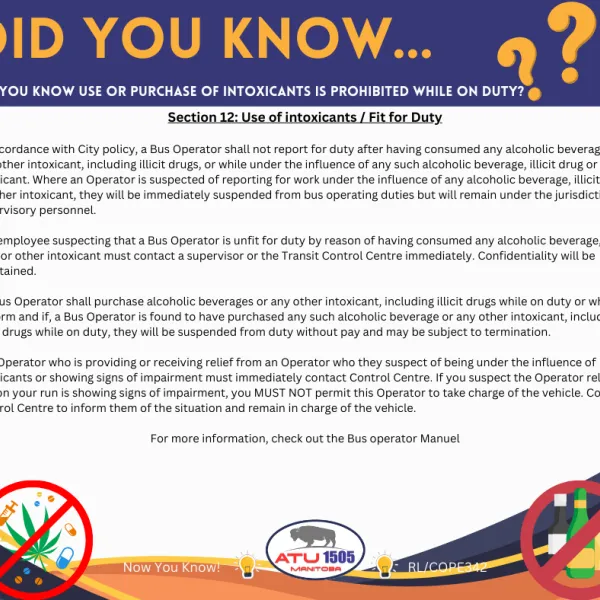 DYK Fit for duty